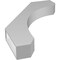 Ekena Millwork 3 1/2-in. W x 24-in. D x 36-in. H Legacy Architectural Grade PVC Knee Brace BRCP035X24X36LEC - alternate 2